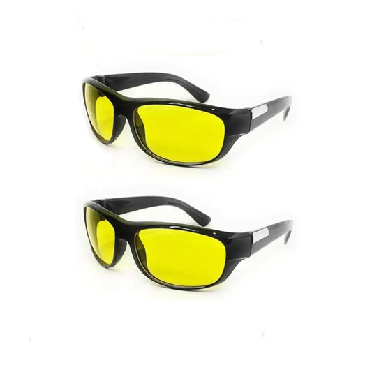Knight - (Pack of 2) Sports and Riding glass with yellow lens