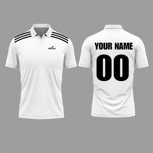 CUSTOMIZED Stripe Tshirt - Cricket Jersey Tshirt with Your name and Number( PREPAID ONLY )