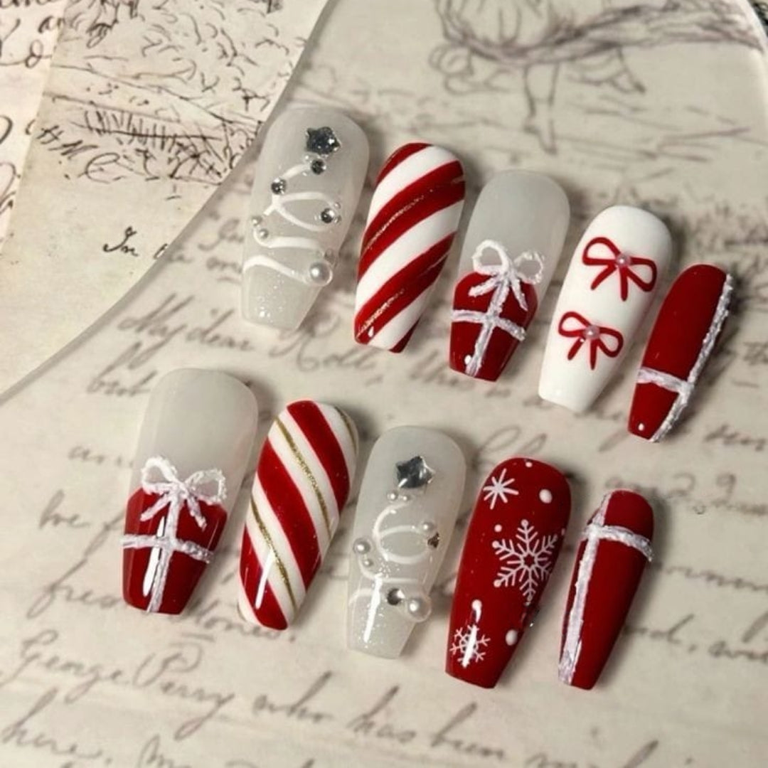 X-Mas & New Year Press on nails